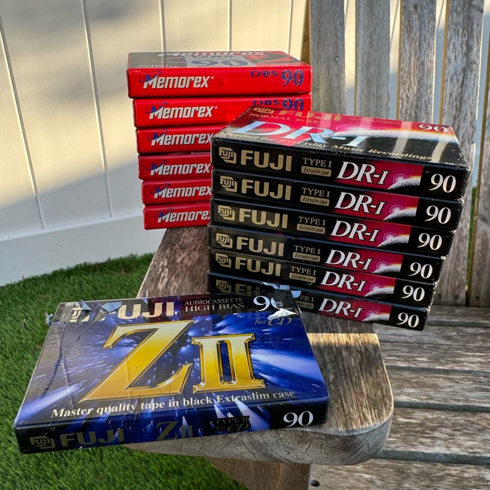 Lot Of 13 FUJI DR-I Normal Bias 90 Min & MemorexBlank Audio Cassette Tape Type I